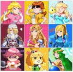  ... 6+girls :d ;) absurdres adjusting_eyewear animal_crossing animal_ears axe blonde_hair breasts chin_stroking closed_eyes commentary crown cup dog_ears dog_girl dress english_commentary english_text evil_smile eyewear_on_head green_hair hair_over_one_eye highres holding holding_axe holding_cup holding_saucer isabelle_(animal_crossing) kid_icarus kid_icarus_uprising long_hair looking_at_viewer looking_to_the_side luma_(mario) metroid mini_crown mole mole_under_mouth multiple_girls notice_lines one_eye_closed open_mouth palutena pink_hair pointy_ears princess_daisy princess_peach princess_zelda rosalina samus_aran sarukaiwolf saucer sheik smile sparkle spoken_ellipsis sunglasses super_mario_bros. super_mario_bros. super_mario_galaxy super_smash_bros. teacup teeth the_legend_of_zelda the_legend_of_zelda:_a_link_between_worlds the_legend_of_zelda:_a_link_to_the_past the_legend_of_zelda:_ocarina_of_time tiara turban upper_teeth villager_(animal_crossing) zero_suit 