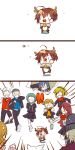  aegis amada_ken android aragaki_shinjirou arisato_minato beanie bell blonde_hair brown_hair chibi christmas comic dog everyone female_protagonist_(persona_3) fourth_wall hat ichimatsu_shiro iori_junpei kirijou_mitsuru koromaru long_hair pantyhose persona persona_3 persona_3_portable sanada_akihiko school_uniform short_hair sweatdrop takeba_yukari white_legwear yamagishi_fuuka 