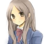  brown_eyes hazukichi kazama_ushio long_hair sasameki_koto school_uniform smile 