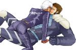  brown_hair k&#039; king_of_fighters maxima snk white_hair yaoi 