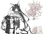  4girls :q amiya_(arknights) animal_ears arknights arm_around_waist baiwei_er_hao_ji belt blaze_(arknights) blush breasts carrying carrying_over_shoulder carrying_person carrying_under_arm cat_ears commentary_request doctor_(arknights) dress extra_ears eyebrows_visible_through_hair feet_out_of_frame female_doctor_(arknights) fingerless_gloves fingers_together flying_sweatdrops gloves greyscale hairband head_bump hood hood_down hooded_jacket infection_monitor_(arknights) jacket kal&#039;tsit_(arknights) large_breasts long_hair medium_breasts monochrome multiple_belts multiple_girls one_eye_closed open_clothes open_jacket pocket ponytail rabbit_ears running simple_background smile tall_female tearing_up tongue tongue_out v-shaped_eyebrows very_long_hair white_background 