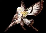  airy_(bravely_default) black_background black_eyes bravely_default:_flying_fairy bravely_default_(series) butterfly_wings fairy fairy_wings medium_hair pointy_ears simple_background solo tim_(a9243190a) white_hair wings 