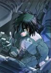  1boy battle_angel_alita battle_angel_alita:_last_order cyberpunk cyborg facial_mark forehead_mark highres ichi_orgin joints metal one-eyed robot_joints science_fiction sechs solo 