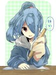  blue_hair hair_over_one_eye inazuma_eleven kazemaru_ichirouta pencil solo trap 