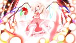  atuuy flandre_scarlet ponytail red_eyes short_hair side_ponytail solo sukage touhou wings 