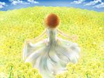  dress field flower light meiko sakine_meiko short_hair solo vocaloid yanagisato_ao 