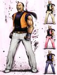  gloves hibiki_dan kaiwai king_of_fighters male muscle parody ponytail robert_garcia street_fighter street_fighter_iv 