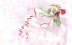  blue_eyes capelet hat hat_ribbon highres lily_white long_hair mille open_mouth ribbon solo touhou wallpaper 