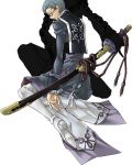  asbel_lhant blue_hair glasses hubert_ozwell male multiple_boys sheath sheathed sonnnabakana sword tales_of_(series) tales_of_graces weapon white_background 