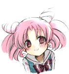  chibi_usa long_hair pink_hair red_eyes school_uniform toki_ai twintails 