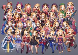  1girl abigail_williams_(fate) artoria_pendragon_(fate) astolfo_(fate) astolfo_(saber)_(fate) astolfo_(saber)_(fate)_(cosplay) atalanta_(fate) atalanta_(fate)_(cosplay) bangs blonde_hair blue_eyes blush breasts closed_mouth cosplay elizabeth_bathory_(cinderella_rider)_(fate) elizabeth_bathory_(cinderella_rider)_(fate)_(cosplay) elizabeth_bathory_(fate) fairy_knight_lancelot_(fate) fairy_knight_lancelot_(fate)_(cosplay) fairy_knight_tristan_(fate) fairy_knight_tristan_(fate)_(cosplay) fate/apocrypha fate/extra fate/grand_order fate/kaleid_liner_prisma_illya fate/stay_night fate_(series) forehead highres illyasviel_von_einzbern ishtar_(fate) jack_the_ripper_(fate/apocrypha) jack_the_ripper_(fate/apocrypha)_(cosplay) kama_(fate) kama_(fate)_(cosplay) leonardo_da_vinci_(fate) leonardo_da_vinci_(rider)_(fate) leonardo_da_vinci_(rider)_(fate)_(cosplay) long_hair looking_at_viewer lord_el-melloi_ii_case_files meltryllis_(fate) meltryllis_(swimsuit_lancer)_(fate) meltryllis_(swimsuit_lancer)_(fate)_(cosplay) miya_(miyaruta) morgan_le_fay_(fate) morgan_le_fay_(fate)_(cosplay) multiple_views open_mouth parted_bangs prisma_illya prisma_illya_(cosplay) reines_el-melloi_archisorte reines_el-melloi_archisorte_(cosplay) saber saber_(cosplay) sitonai_(fate) sitonai_(fate)_(cosplay) small_breasts smile space_ishtar_(fate) space_ishtar_(fate)_(cosplay) stuffed_animal stuffed_toy tamamo_(fate) tamamo_cat_(fate) tamamo_cat_(fate)_(cosplay) tamamo_no_mae_(fate/extra) tamamo_no_mae_(fate/extra)_(cosplay) teddy_bear 