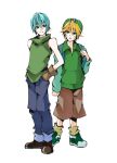  2boys cosplay hatsune_mikuo ishida_yamato kagamine_len milenkuo takaishi_takeru vocaloid 