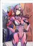  glasses highres makinami_mari_illustrious neon_genesis_evangelion plugsuit rebuild_of_evangelion 