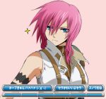  bare_shoulders belt blue_eyes female final_fantasy final_fantasy_xiii kenji_t1710 lightning_(ff13) long_hair pink_hair solo 