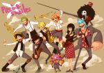  animal bad_id band bass_guitar black_hair blonde_hair blue_hair brook bugle c2 dress engrish error franky green_hair guitar hat high_heels highres instrument microphone monkey_d_luffy nami nico_robin one_piece ranguage red_hair reindeer roronoa_zoro sanji saxophone shoes shorts skeleton straw_hat thighhighs tony_tony_chopper top_hat trombone usopp violin 