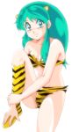  bikini green_hair horns legs long_hair lum oni swimsuit urusei_yatsura 