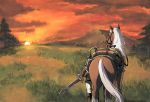  epona hat horse link nintendo pointy_ears scenery sword the_legend_of_zelda weapon 