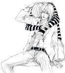  death_note lily_(artist) matt mello monochrome yaoi 