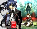  arisato_minato blonde_hair blue_eyes blue_hair metis persona persona_3 psyche short_hair thanatos wallpaper 