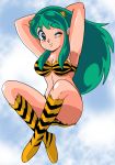  bikini green_hair horns long_hair lum oni swimsuit urusei_yatsura 