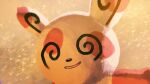  @_@ absurdres blurry commentary higa-tsubasa highres looking_at_viewer no_humans open_mouth pokemon pokemon_(creature) smile solo spinda tongue upper_body 