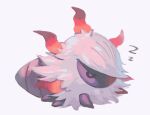  closed_eyes commentary_request full_body highres larvesta lying no_humans ogege_(ogege_kyit) on_stomach pokemon pokemon_(creature) sleeping solo white_background white_fur zzz 