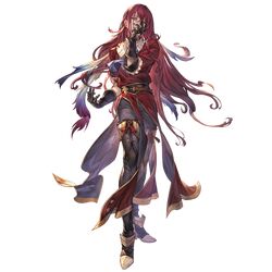  1boy aoidos belt black_gloves clenched_teeth coat coattails feathers flower full_body gloves granblue_fantasy hair_between_eyes high_heels long_hair looking_at_viewer male_focus minaba_hideo official_art orange_eyes pink_hair red_coat sleeve_cuffs solo teeth transparent_background treble_clef very_long_hair 