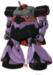  dated dom gundam highres looking_ahead mecha mobile_suit mobile_suit_gundam no_humans pravin_rao_santheran redesign science_fiction solo standing white_background zeon 