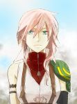  final_fantasy final_fantasy_xiii kuratsue lightning_(ff13) lightning_farron long_hair pink_hair sleeveless sleeveless_turtleneck turtleneck 