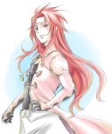  blue_eyes gloves headband long_hair male mitsuya_(d.d.pieces) red_hair redhead tales_of_(series) tales_of_symphonia zelos_wilder 