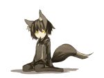  fox_ears fox_tail nanako_(shirogane_usagi) nanashi_(shirogane_usagi) original pocky shirogane_usagi tail thigh-highs thighhighs yellow_eyes 