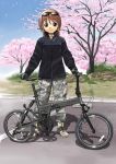  boots ebifly folding_bicycle gloves jacket military military_uniform sunglasses uniform 