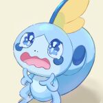  blue_eyes commentary_request hands_up looking_up lowres mitama_(mokochiko) no_humans open_mouth pokemon pokemon_(creature) sobble solo tongue watery_eyes wavy_mouth 