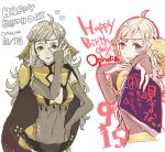  1girl ahoge bangs black_panties blonde_hair book breasts cape circlet fire_emblem fire_emblem_fates grey_eyes highres holding holding_book long_hair looking_at_viewer medium_breasts ooodrs ophelia_(fire_emblem) panties smile solo underwear upper_body 