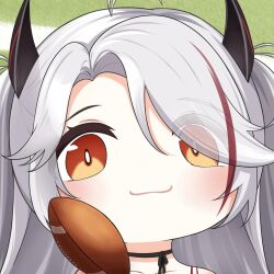 1girl azur_lane football_(object) long_hair prinz_eugen_(azur_lane) quancy rugby_ball smile