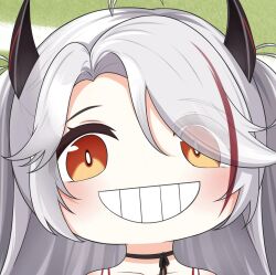1girl azur_lane grin long_hair prinz_eugen_(azur_lane) quancy