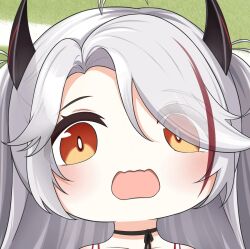 1girl azur_lane long_hair open_mouth prinz_eugen_(azur_lane) quancy