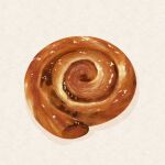  bread close-up commentary_request food food_focus from_above icing no_humans original pastry raisin_(fruit) shadow shiny simple_background snack swirl totoyoyosusu white_background 