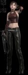  absurdres alternate_costume capcom elbow_gloves gloves highres leather midriff rebecca_chambers resident_evil 
