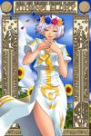  aria_(manga) aria_-_the_animation art_nouveau athena_glory crown dark_skin flower head_wreath 