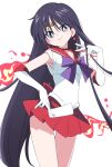  1girl bishoujo_senshi_sailor_moon black_hair blue_eyes bright_pupils closed_mouth gloves hino_rei ixy long_hair looking_at_viewer sailor_mars sailor_senshi_uniform simple_background smile solo thighs very_long_hair white_background white_gloves white_pupils 