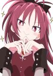  1girl ixy long_hair looking_at_viewer mahou_shoujo_madoka_magica redhead sakura_kyouko smile solo 