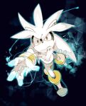  1boy animal_nose boots closed_mouth energy floating furry furry_male gloves male_focus silver_the_hedgehog sirasudon3 solo sonic_(series) white_gloves yellow_eyes 