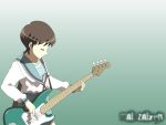  bass enoz guitar highres instrument school_uniform seifuku suzumiya_haruhi_no_yuuutsu vector_trace wallpaper zaizen_mai 