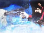  alucard_(hellsing) black_hair blonde_hair gloves gun hellsing integra_hellsing pistol sunglasses tagme white_gloves 