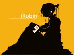  ipod parody robin_sena silhouette witch_hunter_robin yellow 