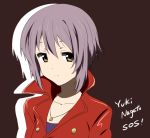  face grey_hair ikari_manatsu jacket nagato_yuki short_hair solo suzumiya_haruhi_no_yuuutsu 