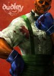  black_eyes black_hair blood boxing boxing_gloves capcom dudley facial_hair gloves hand_on_hip karee male mustache solo street_fighter street_fighter_iv suspenders 