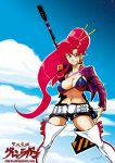   bikini_top gurren lagann littner long_hair ponytail redhead tengen thigh-highs toppa weapon yoko yoko_littner  