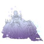   armor cain_highwind cape couple dress closed_eyes female final_fantasy final_fantasy_iv genderswap golbeza helmet hiruandon long_hair male monochrome shoulder_pads sitting sketch  